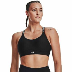 Under Armour INFINITY MID COVERED Dámská sportovní podprsenka, černá, veľkosť XS