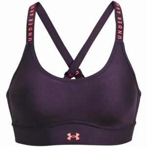 Under Armour INFINITY MID COVERED Dámská sportovní podprsenka, fialová, veľkosť sm