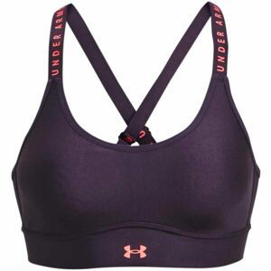 Under Armour INFINITY MID COVERED Dámská sportovní podprsenka, fialová, veľkosť XS