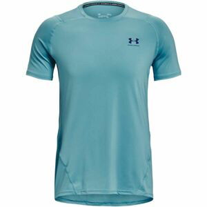 Under Armour HEATGEAR Pánské triko s krátkým rukávem, tyrkysová, veľkosť XL