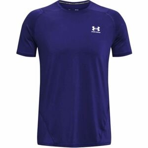 Under Armour HG ARMOUR FITTED Pánské triko s krátkým rukávem, modrá, veľkosť M