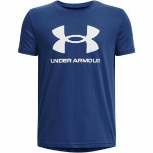 Under Armour SPORTSTYLE LOGO Chlapecké triko, tmavě modrá, veľkosť L