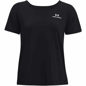 Under Armour RUSH ENERGY Dámské fitness triko, černá, veľkosť lg