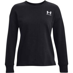 Under Armour RIVAL FLEECE OVERSIZE CREW Dámská mikina, černá, veľkosť M