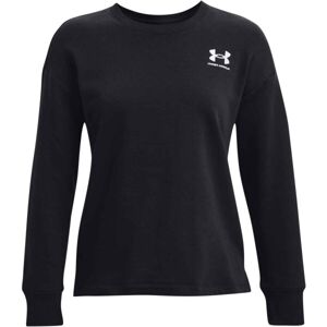 Under Armour RIVAL FLEECE OVERSIZE CREW Dámská mikina, černá, veľkosť S