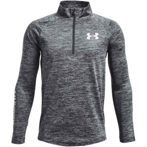 Under Armour TECH BL 1/2 ZIP Chlapecké tričko, tmavě šedá, veľkosť M