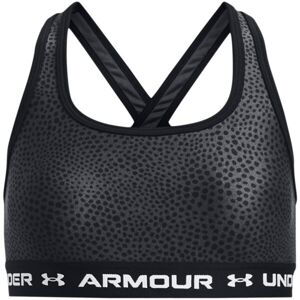 Under Armour CROSSBACK MID Dívčí podprsenka, černá, veľkosť yxl