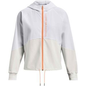 Under Armour WOVEN FZ JACKET Dámská bunda, bílá, veľkosť XS