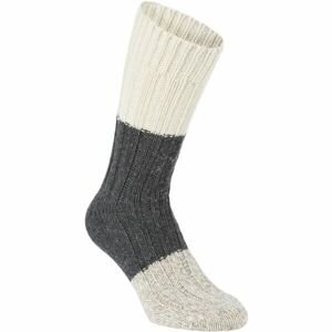 NATURA VIDA CHUNKY WOOL Pánské ponožky, tmavě šedá, veľkosť 39-42