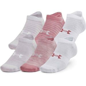 Under Armour ESSENTIAL NO SHOW 6PK Unisex ponožky, bílá, veľkosť M