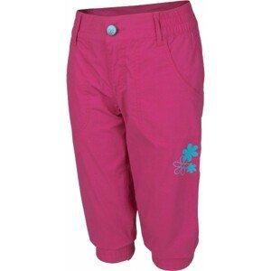 Lewro GWYNETH 140 - 170 Dívčí tříčtvrteční kalhoty, růžová, velikost 152-158