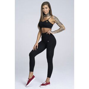 Gym Glamour Legíny bezešvé Black, S, černá