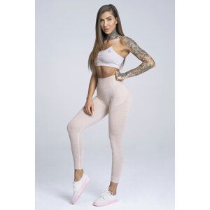 Gym Glamour Legíny bezešvé Beige, XS, beige