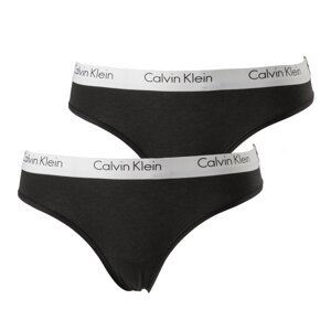 Calvin Klein 2Pack Tanga, M, černá