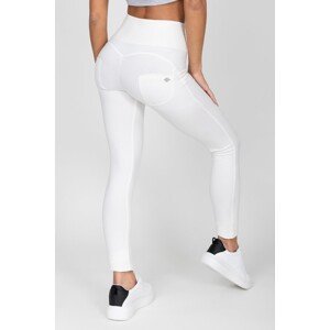 Hugz Jeans - White - Jeggings - High Waist, XL, bílá