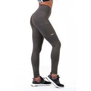 Nebbia High Waist Fit&Smart legíny 505, S, khaki