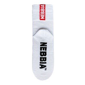 Nebbia “EXTRA MILE” crew ponožky 103, bílá, 35-38