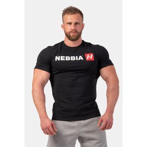 Nebbia Red "N" tričko 292, M, černá