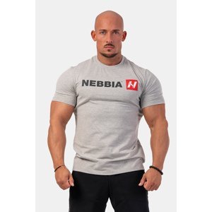 Nebbia Red "N" tričko 292, M, šedá