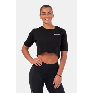 Nebbia Minimalist Logo NEBBIA crop top 600, S, černá