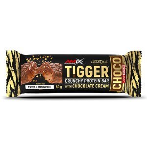AMIX TIGGER Zero Choco Protein Bar, 60g, Tripple Brownies