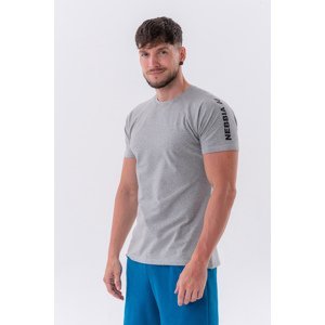 Nebbia Sportovní Fit tričko “Essentials” 326, M, světle šedá