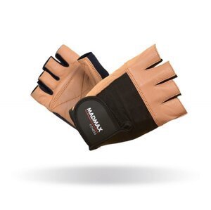 MADMAX Fitness rukavice - MFG 444, S, hnědá