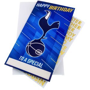 Tottenham Hotspur narozeninové přání se samolepkami Personalised Birthday Card TM-03900