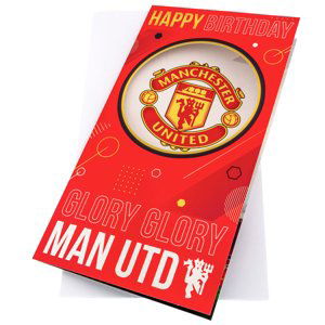 Manchester United narozeninové přání Glory Glory Birthday Card TM-03935