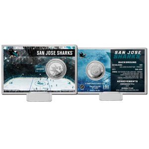 San Jose Sharks sběratelská mince History Silver Coin Card Limited Edition od 5000 114651