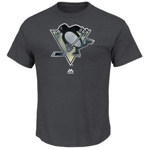 Pittsburgh Penguins pánské tričko Raise the Level grey Majestic 114078