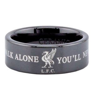 FC Liverpool prsten Black Ceramic Ring Medium TM-05141