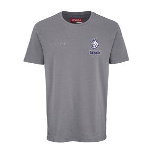 Hokejové reprezentace pánské tričko Czech republic CCM Core Lev Česko Charcoal CCM 114750