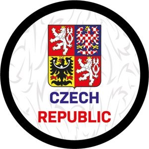 Hokejové reprezentace puk Czech republic logo white 114798