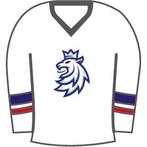 Hokejové reprezentace odznak Czech Republic White lion jersey 114822