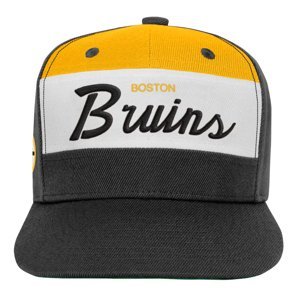 Dětská kšiltovka Boston Bruins Retro Script Color Block Adjustable Hat - Black Mitchell & Ness 114842