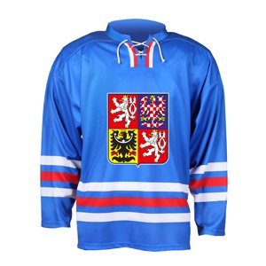 Hokejové reprezentace hokejový dres Czech Republic 2023/2024 CCM Fandres replica - blue CCM 114866