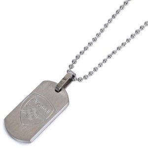 Arsenal FC Matt Finish Dog Tag & Chain TM-05104