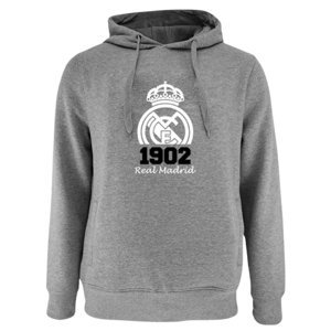Real Madrid pánská mikina s kapucí No21 Crest grey 57772