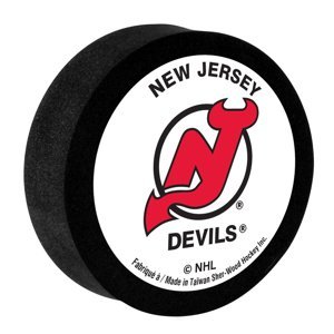 New Jersey Devils pěnový puk White Sher-Wood 32497