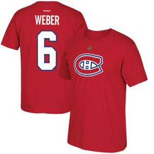 Montreal Canadiens pánské tričko red #6 Shea Weber Reebok 31669