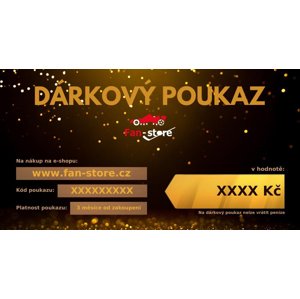 Dárkový poukaz fan-store - 1000 Kč