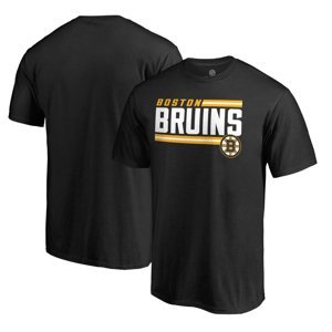 Boston Bruins pánské tričko black Iconic Collection On Side Stripe Fanatics Branded 53805