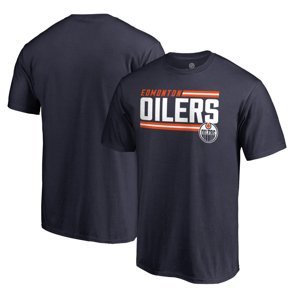 Edmonton Oilers pánské tričko grey Iconic Collection On Side Stripe Fanatics Branded 53829