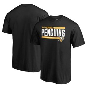 Pittsburgh Penguins pánské tričko black Iconic Collection On Side Stripe Fanatics Branded 53865