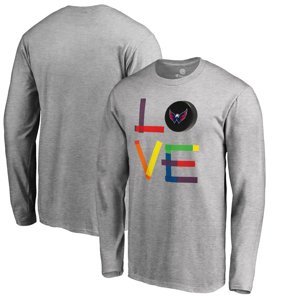 Washington Capitals pánské tričko s dlouhým rukávem grey Hockey Is For Everyone Love Square Fanatics Branded 57141