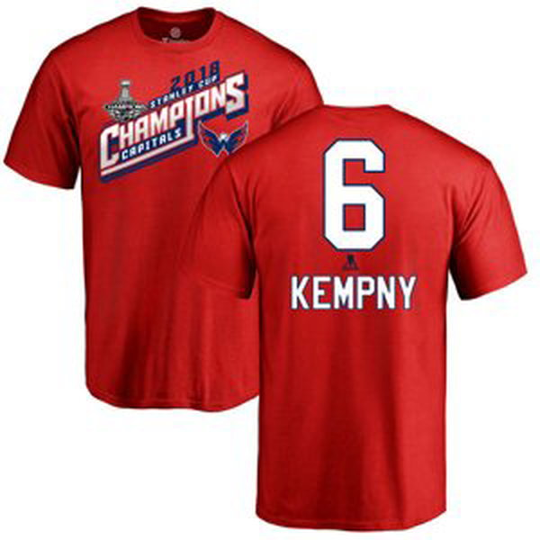 Washington Capitals pánské tričko red Michal Kempný 2018 Stanley Cup Champions Fanatics Branded 58398