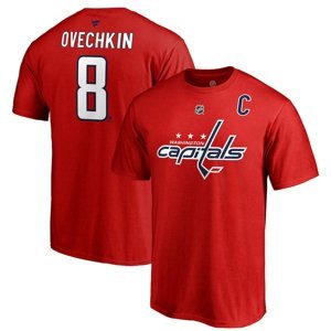Washington Capitals pánské tričko red Alex Ovechkin Stack Logo Name & Number Fanatics Branded 62130