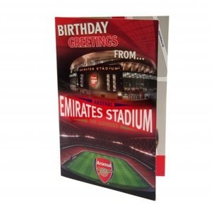 FC Arsenal narozeninové přání Pop-Up Birthday Card z01pcaar