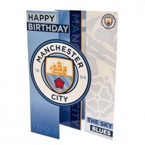 Manchester City narozeninové přání Birthday Card z01carmcn